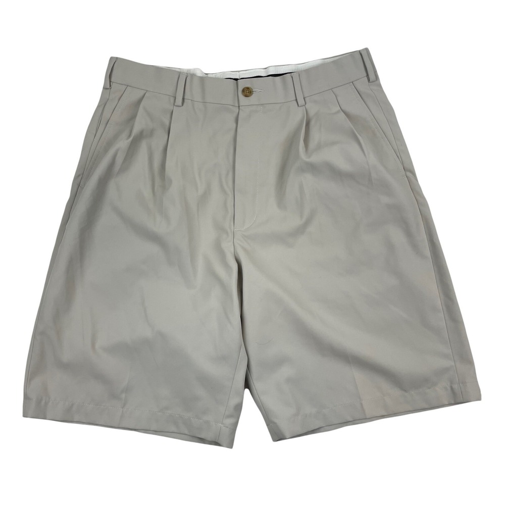 Pro Tour Men's Golf Tan Chino Lightweight Shorts Sz 34 10" Inseam 22" Length
